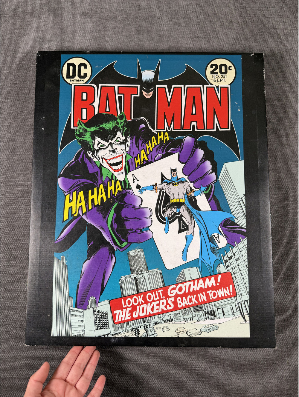 Vintage Batman Joker Wall Scroll Poster by Artissimo